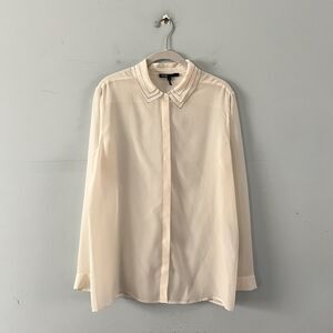Maje Silk Cream Blouse